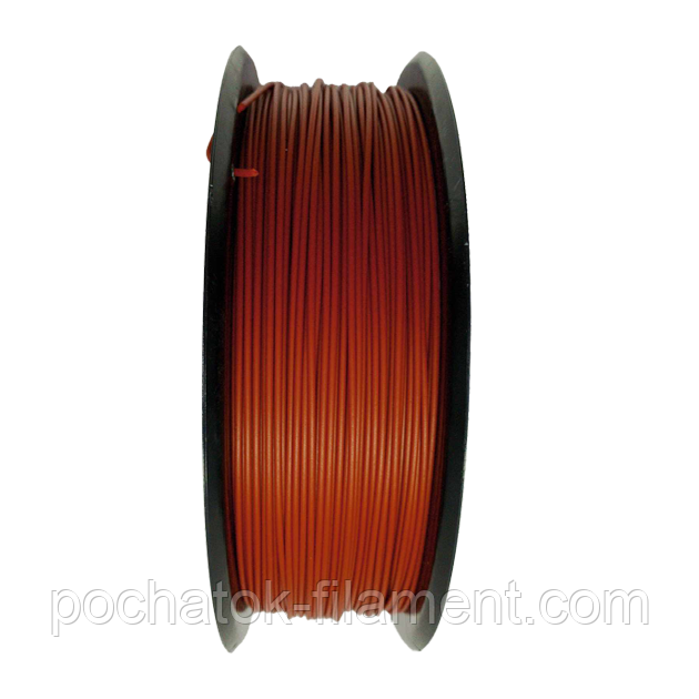 PLA филамент нить пластик для 3D принтера Pochatok Filament 1,75мм Красно- коричневый 3 кг 44058 фото