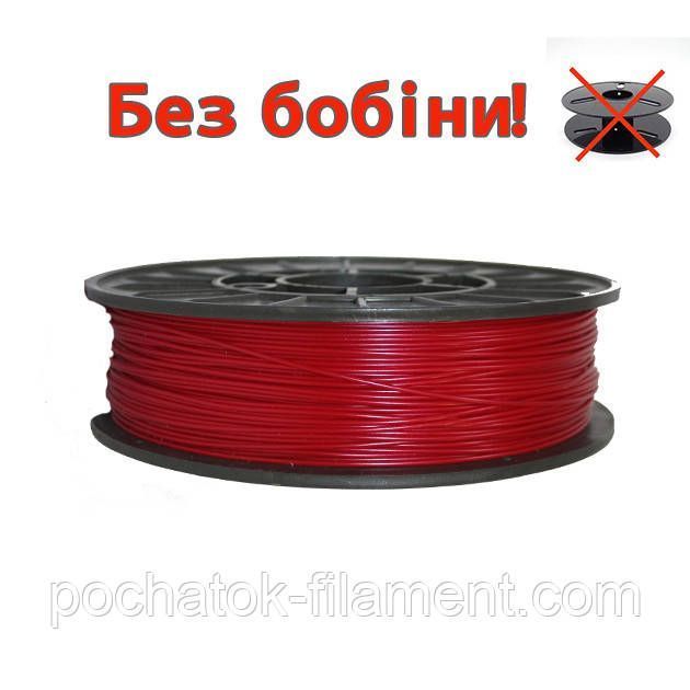 PLA филамент нить пластик для 3D принтера Pochatok Filament 1,75 мм Красный металлик 0.3 кг БЕЗ БОБИНЫ 19044 фото
