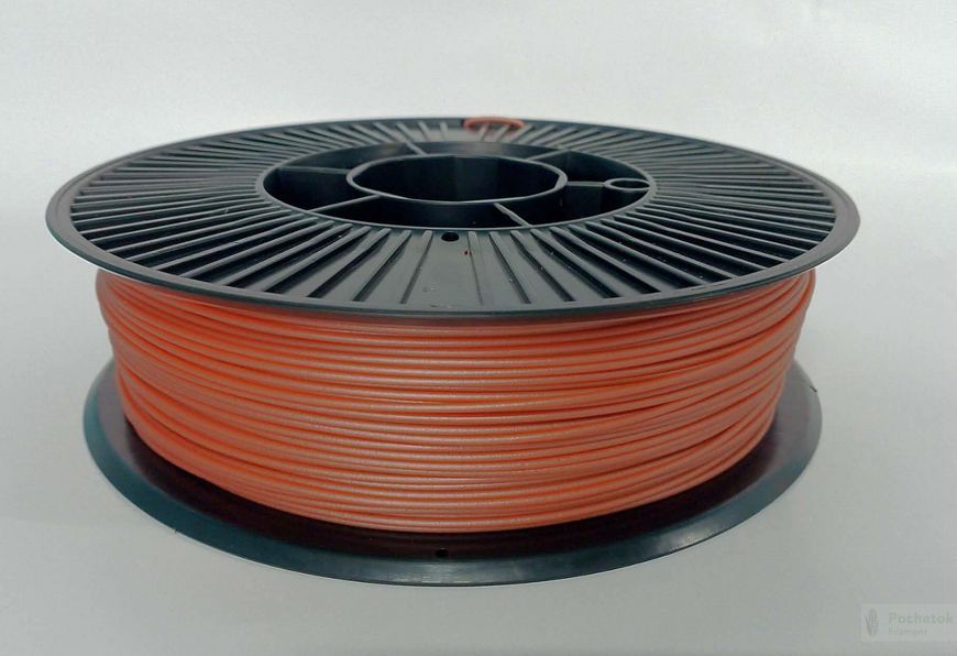PLA філамент нитка пластик для 3D принтера Pochatok Filament 1,75 мм Мідний металік 0,75 кг 13064 фото