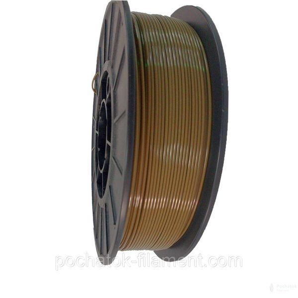 PETG филамент нить пластик для 3D принтера Pochatok Filament 1,75 мм Хаки Койот 0,75кг 513055 фото