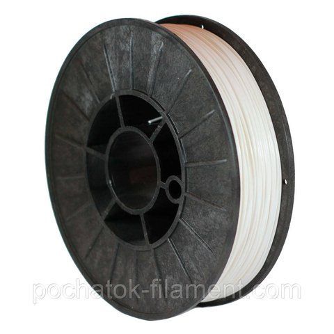 PLA филамент нить пластик для 3D принтера Pochatok Filament 1,75 мм Теплый Белый 0,75 кг 13002 фото