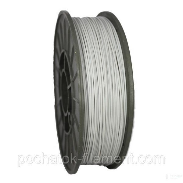 PLA филамент нить пластик для 3D принтера Pochatok Filament 1,75мм Светло-серый 3кг 44043 фото