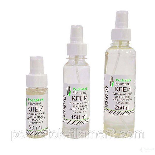 Адгезионный спрей клей G-3DP Pochatok Filament для 3D печати ABS, PLA, PETG пластиками 250ml 101003 фото