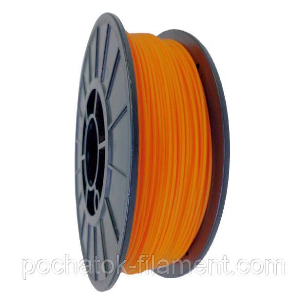 PLA филамент нить пластик для 3D принтера Pochatok Filament 1,75 мм Оранжевый люминесцентный 0,75 кг 13121 фото