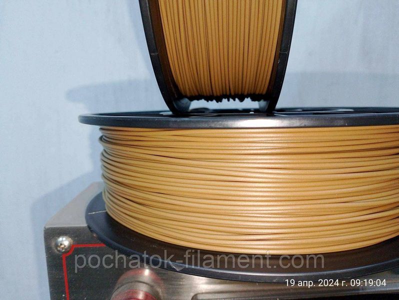 PLA філамент нитка пластик для 3D принтера Pochatok Filament 1,75мм Хакі Койот 0,75 кг 13055 фото