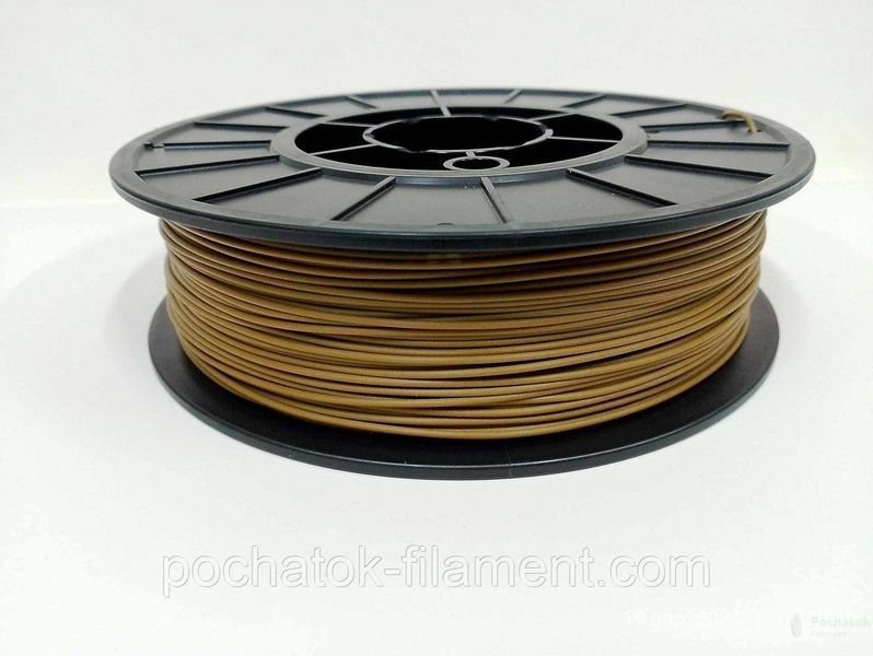 PLA філамент нитка пластик для 3D принтера Pochatok Filament 1,75мм Хакі Койот 0,75 кг 13055 фото