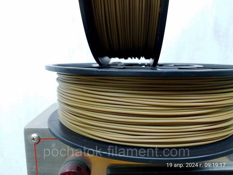 PLA філамент нитка пластик для 3D принтера Pochatok Filament 1,75мм Хакі Койот 0,75 кг 13055 фото