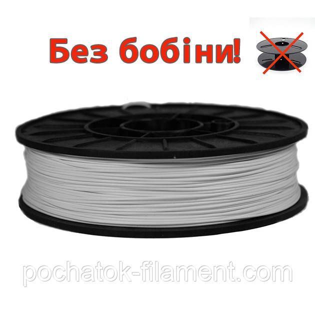 PLA филамент нить пластик для 3D принтера Pochatok Filament 1,75 мм Белый с шелковым эффектом 0,3 кг БЕЗ БОБИНЫ 19047 фото