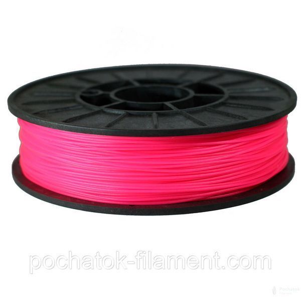PLA філамент нитка пластик для 3D принтера Pochatok Filament 1,75 мм Рожевий флуоресцентний 0,75 кг 13013 фото