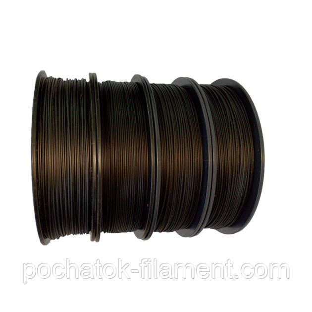 Набор 4в1 PLA филамент пластик для 3Dпринтера Pochatok Filament 1,75мм 0,75кг Black Edition (Черное издание) 16021 фото