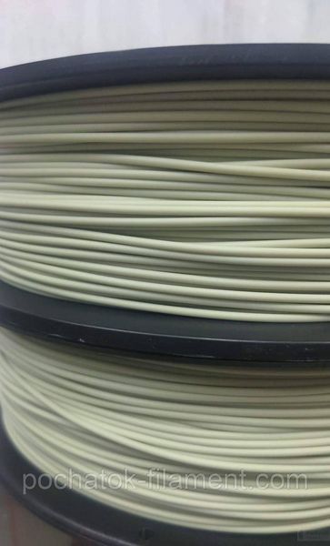 PLA филамент нить пластик для 3D принтера Pochatok Filament 1,75мм Серо-зеленый (Серо-песочный) 0,75 кг 13052 фото