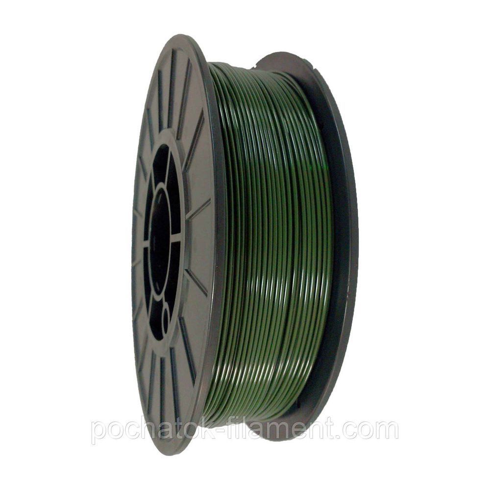 PETG филамент нить пластик для 3D принтера Pochatok Filament 1,75мм Хаки Олива 0,75кг 513054 фото
