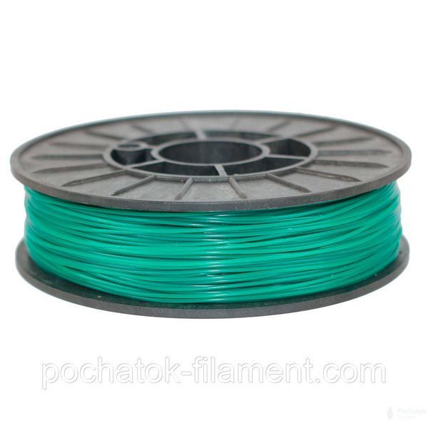 PLA филамент нить пластик для 3D принтера Pochatok Filament 1,75 мм Бирюзовый 0,75 кг 13016 фото