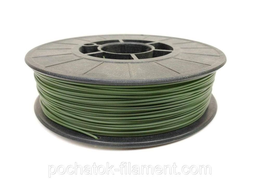 PLA филамент нить пластик для 3D принтера Pochatok Filament 1,75мм Хаки Олива 3 кг 44054 фото