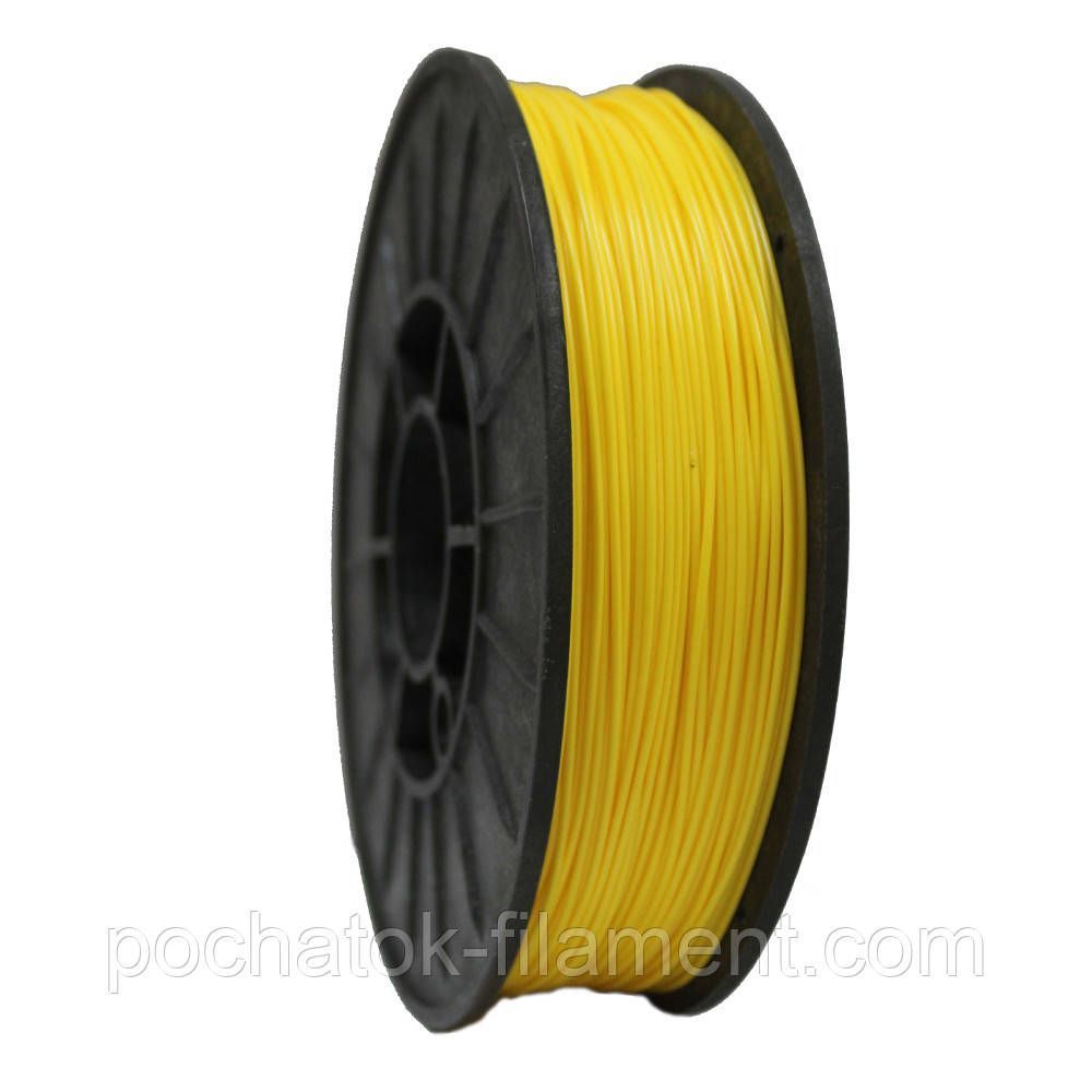 PLA филамент нить пластик для 3D принтера Pochatok Filament 1,75 мм Светло-желтый 0,75 кг 13021 фото