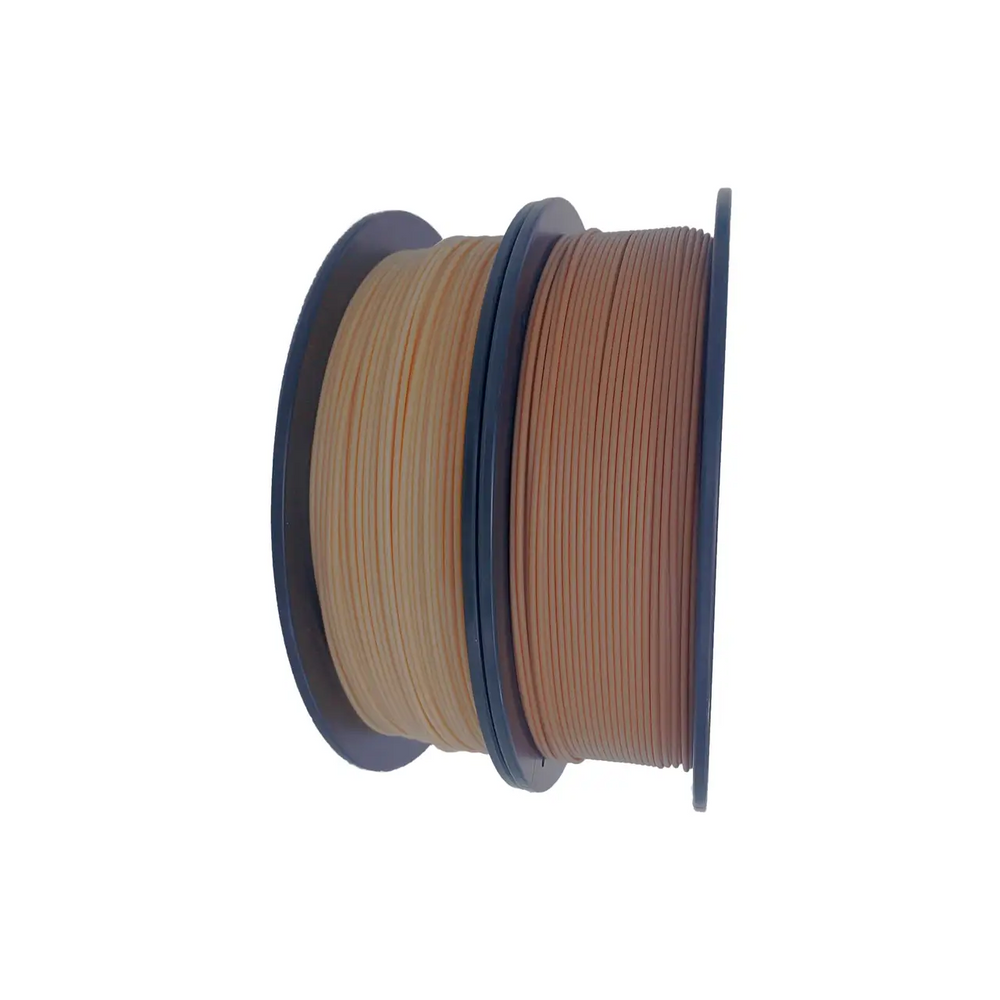 PLA-W филамент нить пластик для 3D принтера Pochatok Filament 1,75 мм Светлое и темное дерево (с древесным наполнителем) по 0,75 кг 16022 фото