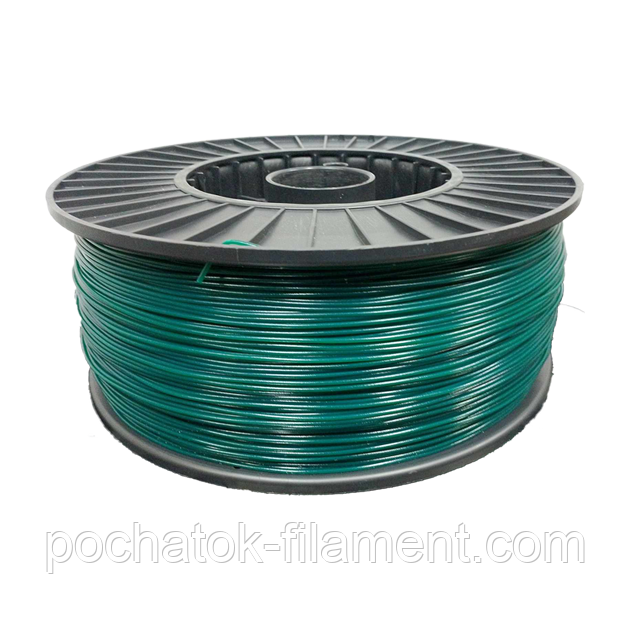 PLA филамент нить пластик для 3д принтера Pochatok Filament 2,85 мм Темно-зеленый 3кг 34015 фото