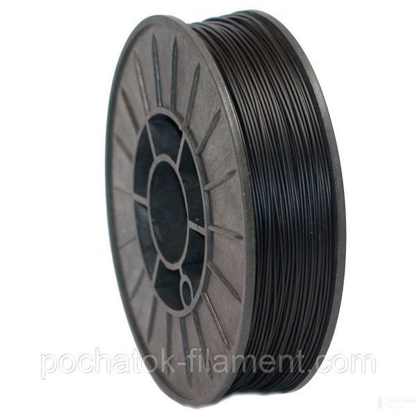 PLA филамент пластик для 3D принтера Pochatok Filament 1,75 мм Черный глянец (Black) 3 кг 44003 фото
