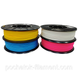 Набір 4в1 PLA філамент пластик для 3Dпринтера Pochatok Filament 1,75 мм 0,75 кг Жовтий, Блакитний, Рожевий, Білий 16019 фото