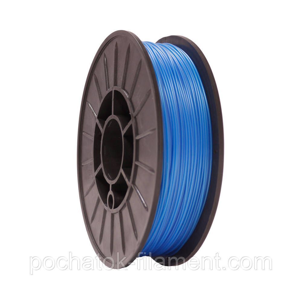 PLA филамент нить пластик для 3D принтера Pochatok Filament 1,75 мм Небесно-синий металлик 0,75 кг 13033 фото