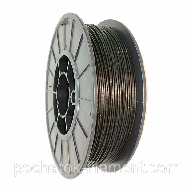 PLA филамент нить пластик для 3D принтера Pochatok Filament 1,75мм Черный мрамор 3кг 44061 фото