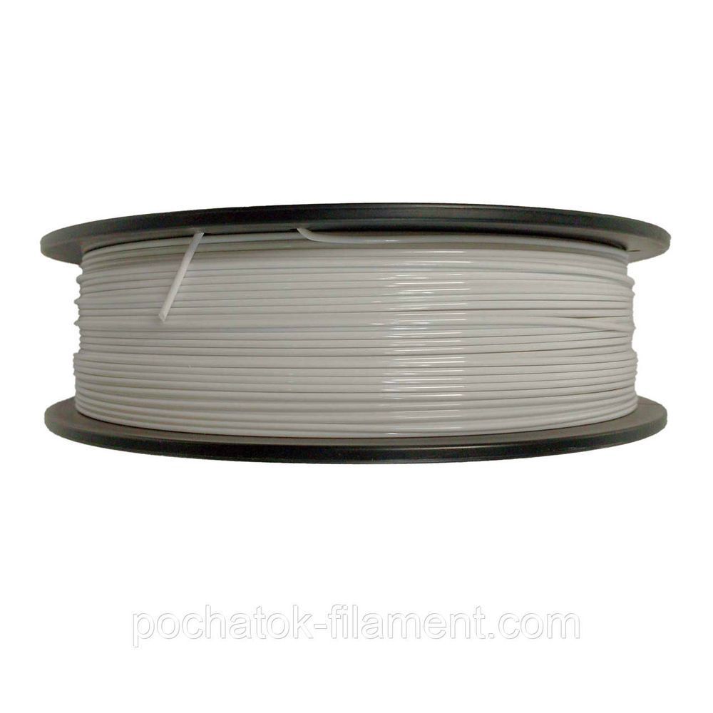 PETG филамент нить пластик для 3D принтера Pochatok Filament 1,75 мм Белый 0,75кг 513002 фото