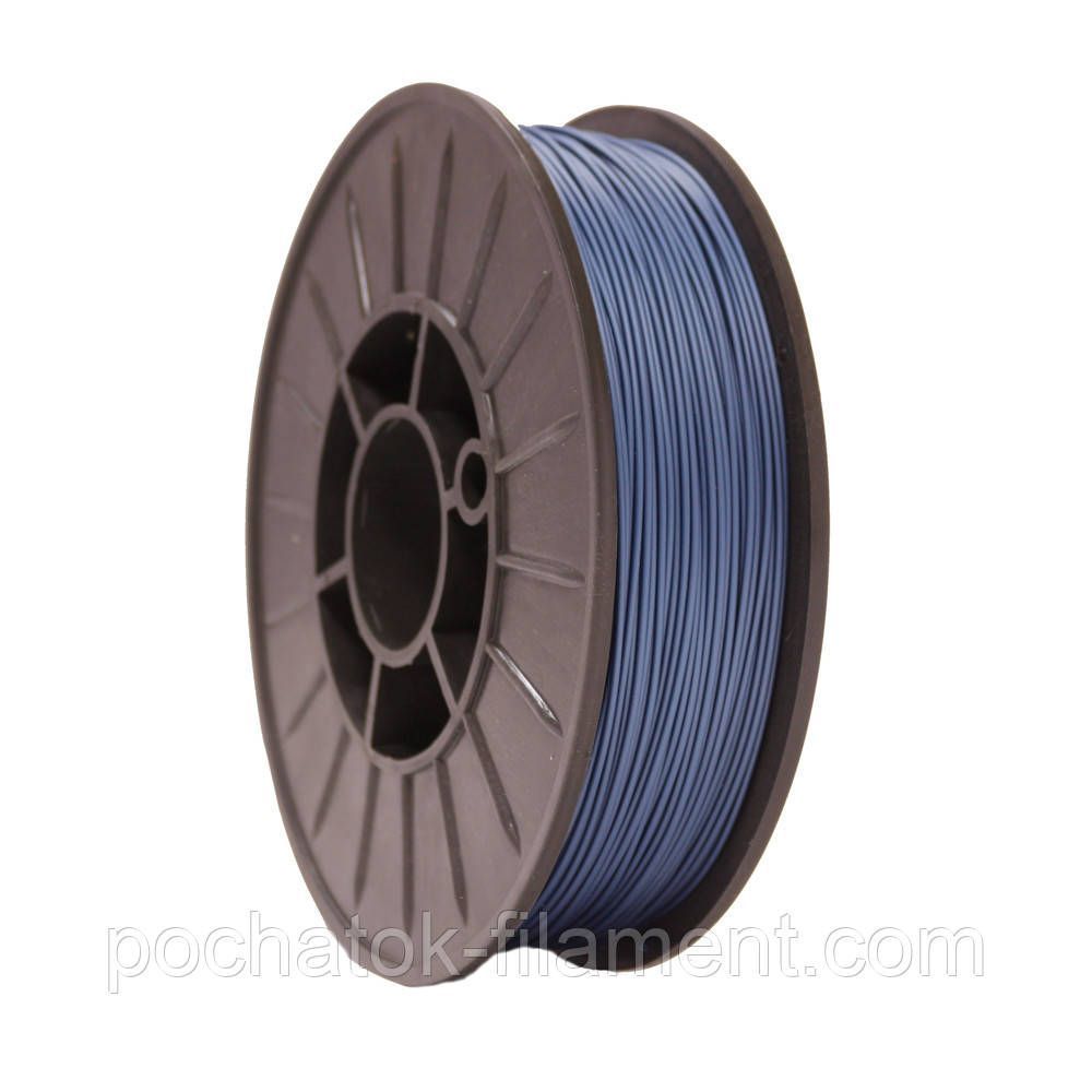 PLA филамент нить пластик для 3D принтера Pochatok Filament 1,75 мм Голубино-синий металлик 0,75 кг 13034 фото