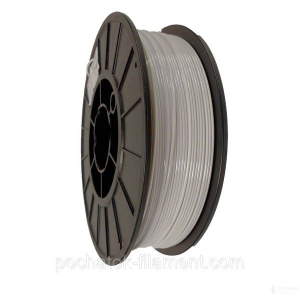 PETG филамент нить пластик для 3D принтера Pochatok Filament 1,75 мм Белый 0,75кг 513002 фото