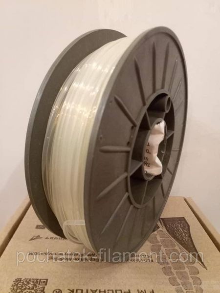PLA філамент нитка пластик для 3D друку Pochatok Filament 2.85 мм Безкольоровий 0,75 кг 33001 фото