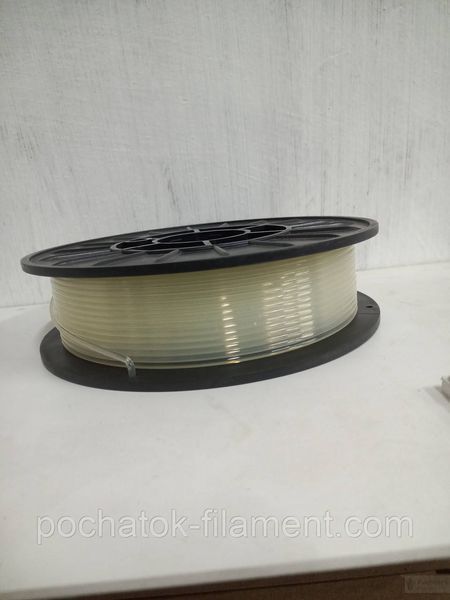 PLA філамент нитка пластик для 3D друку Pochatok Filament 2.85 мм Безкольоровий 0,75 кг 33001 фото