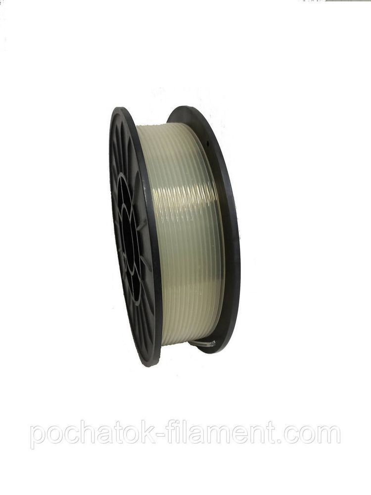 PLA филамент нить пластик для 3D принтера Pochatok Filament 2,85 мм Бесцветный 0,75 кг 33001 фото